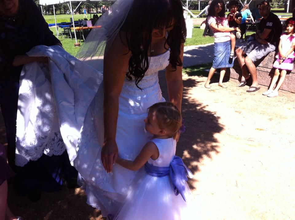 bride, little, girl, lucy, wedding, cute, adorable