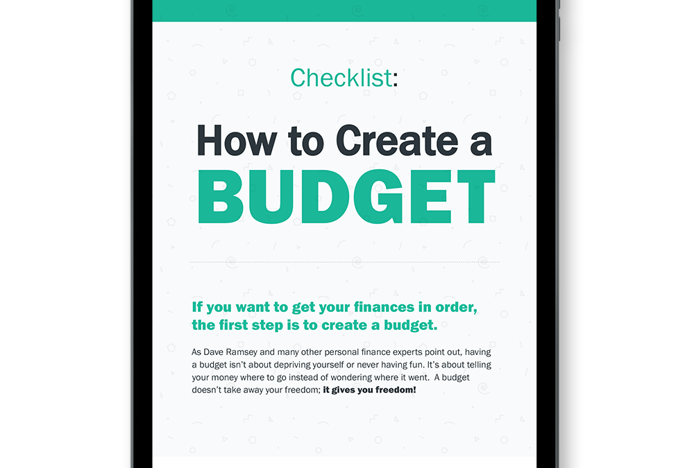 Checklist – How to Create a Budget