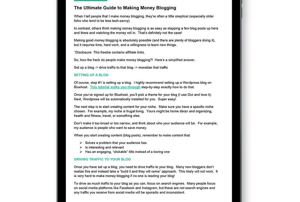 Ultimate Guide to Making Money Blogging