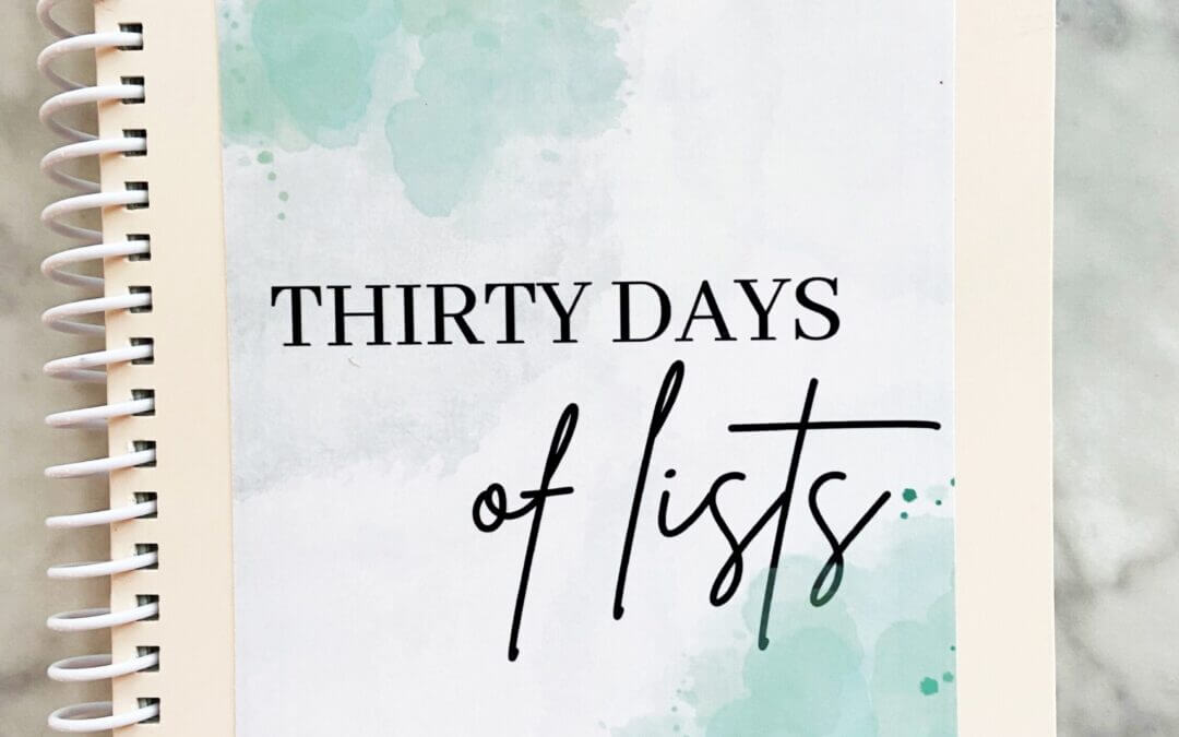 30 Days of Lists Completed Album + My Reason Why
